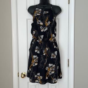 Black floral dress - XS-Small NWOT